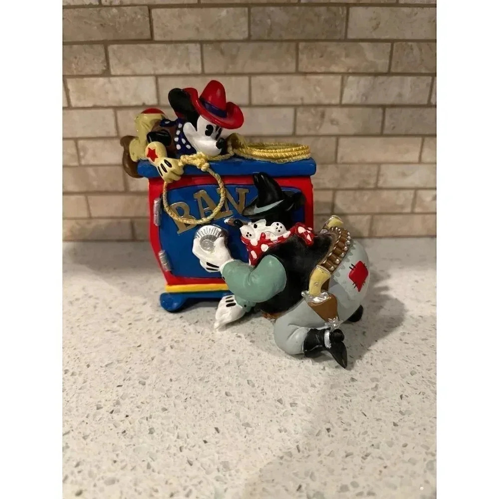 Disney cowboy Mickey Mouse & Bad Peg Leg Pete safe bank‎